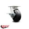 Service Caster 5 Inch Kingpinless Rubber on Steel Wheel Swivel Caster with Brake SCC-KP30S520-RSR-SLB - alternate 3